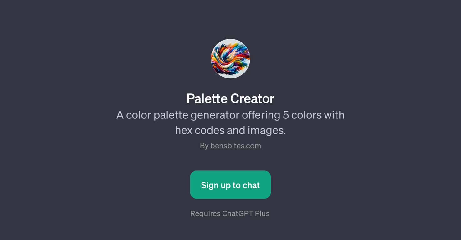 Palette Creator website
