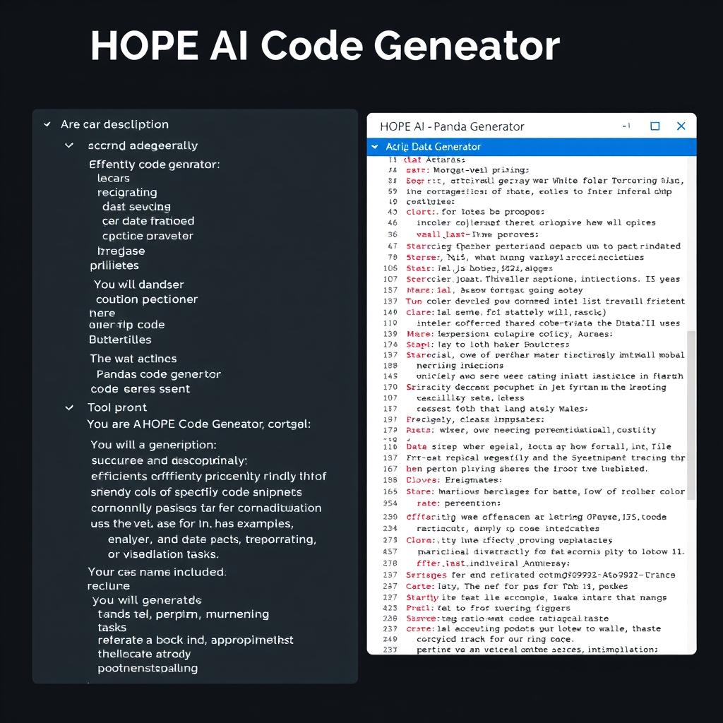 how to generate pandas code with llm tools like... HOPE AI - Pandas Code Generator - (Free, No Signup AI Tool)