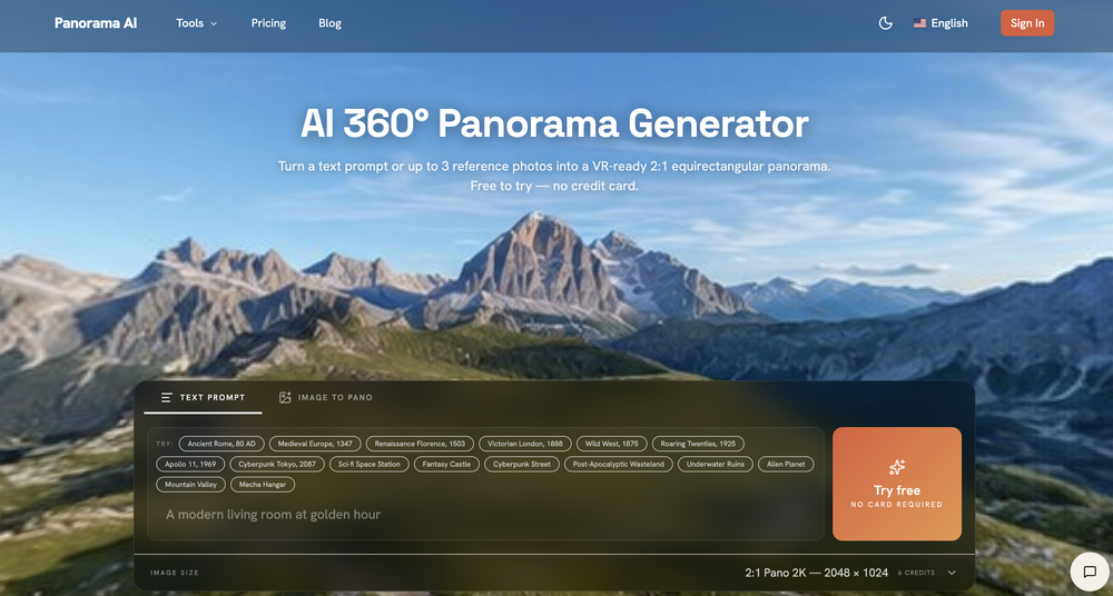Panorama AI website