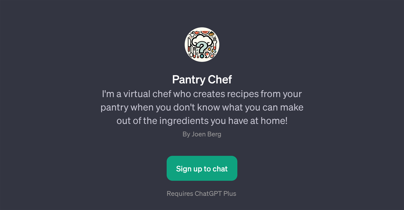 Pantry Chef website