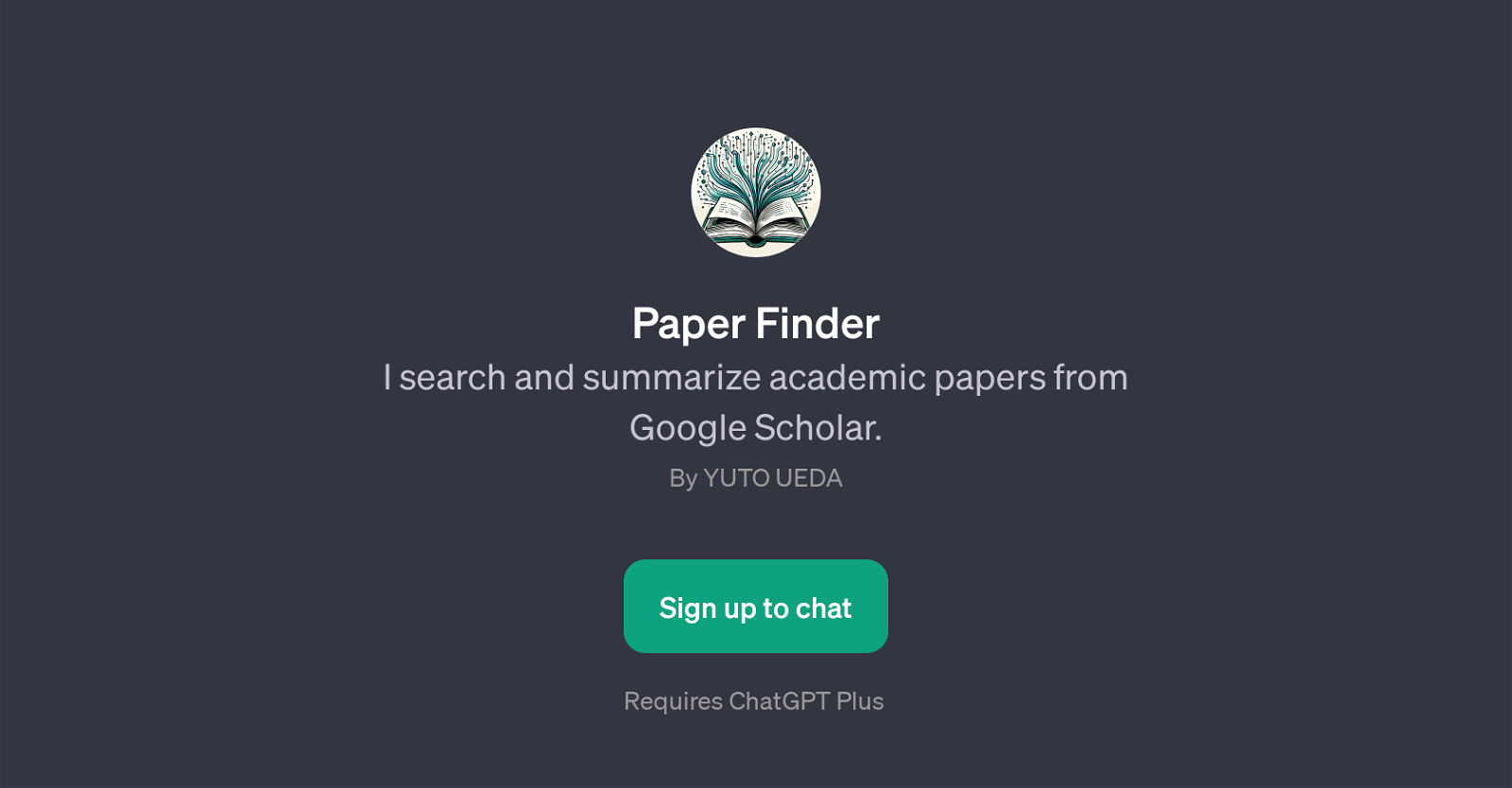 Paper Finder website