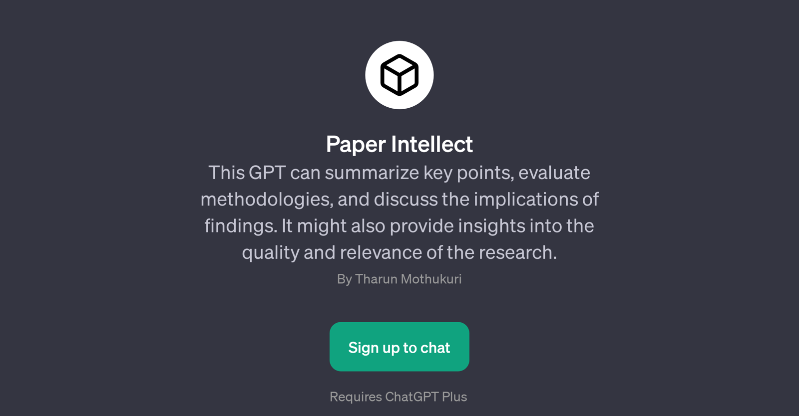Paper Intellect website