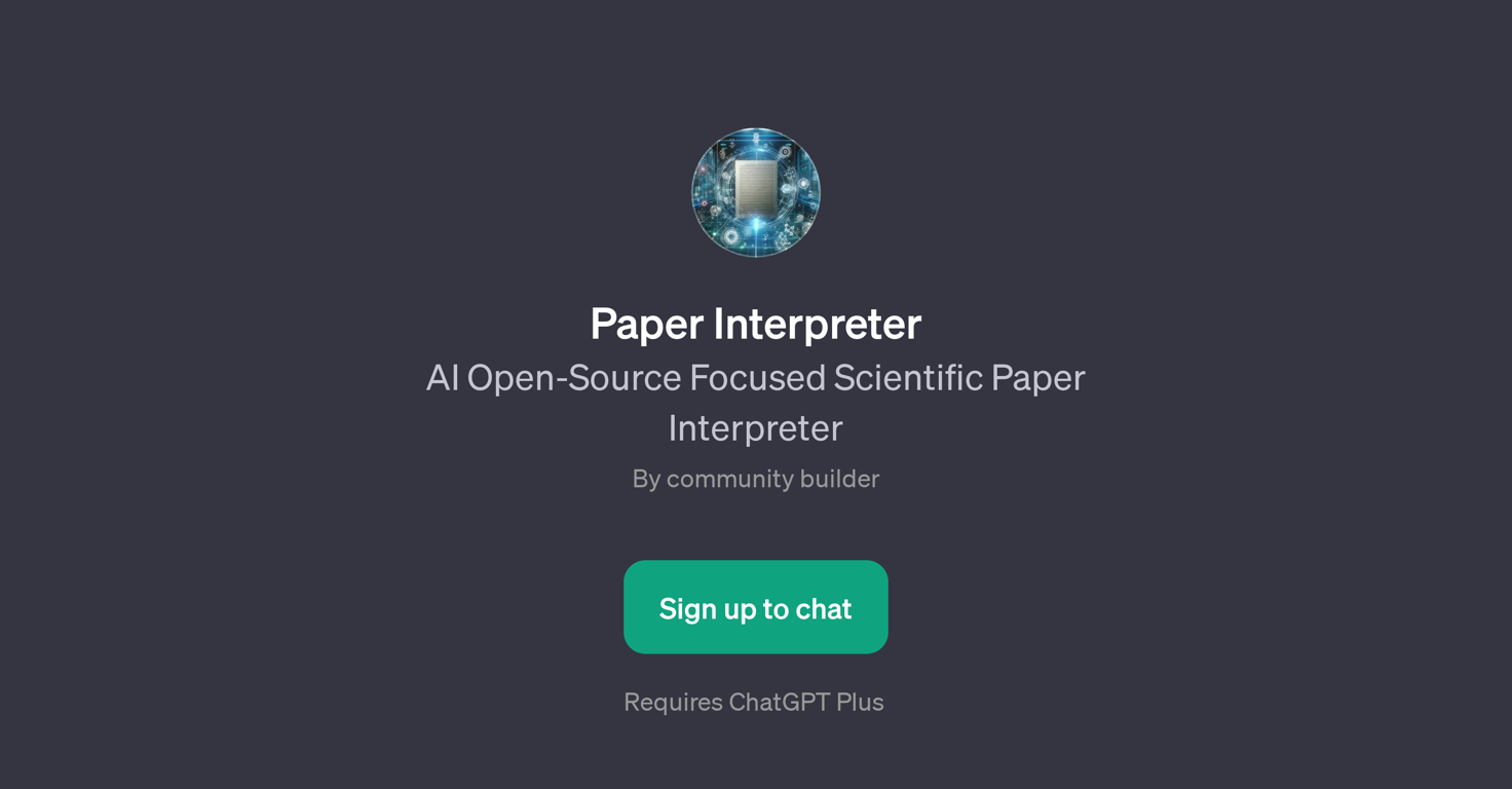 Paper Interpreter website