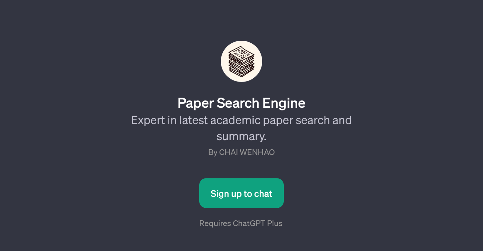 Paper Search Engine website