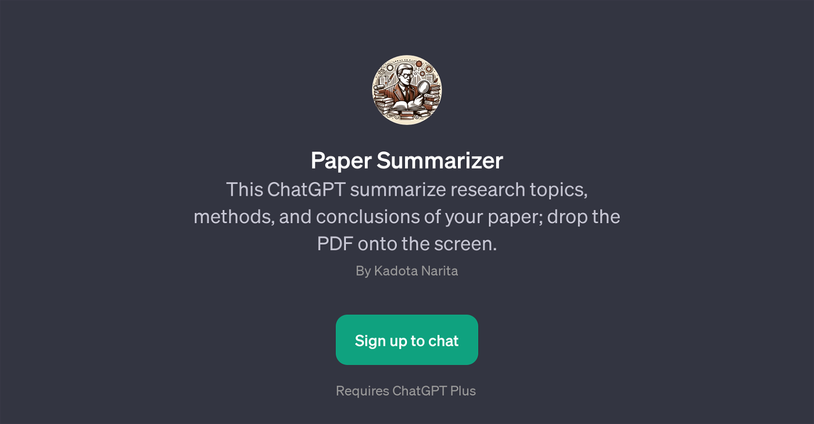 Paper Summarizer website