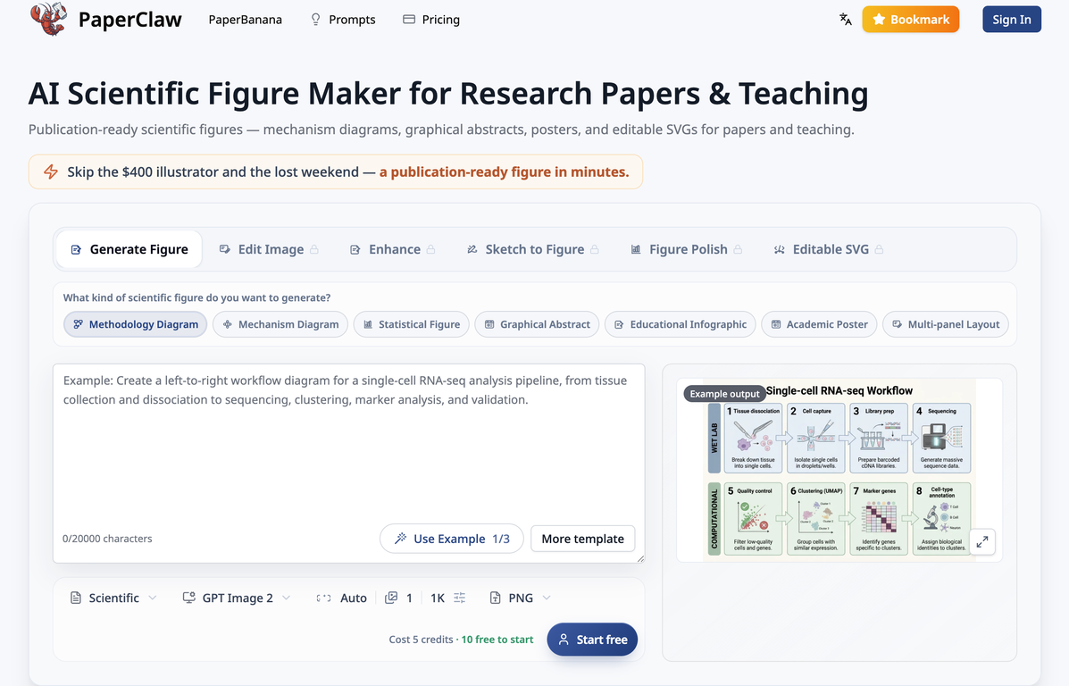 PaperClaw website