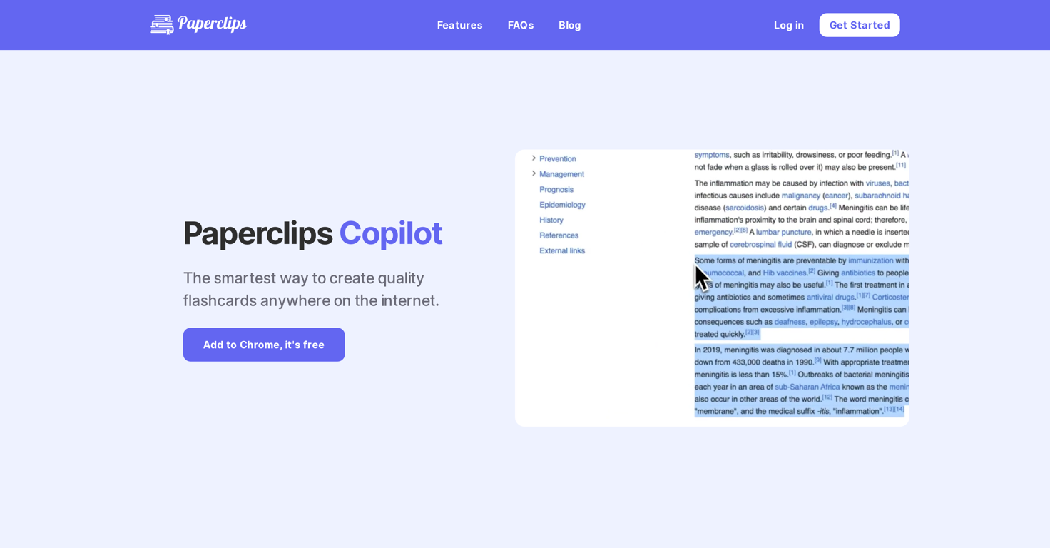 Paperclips Copilot website