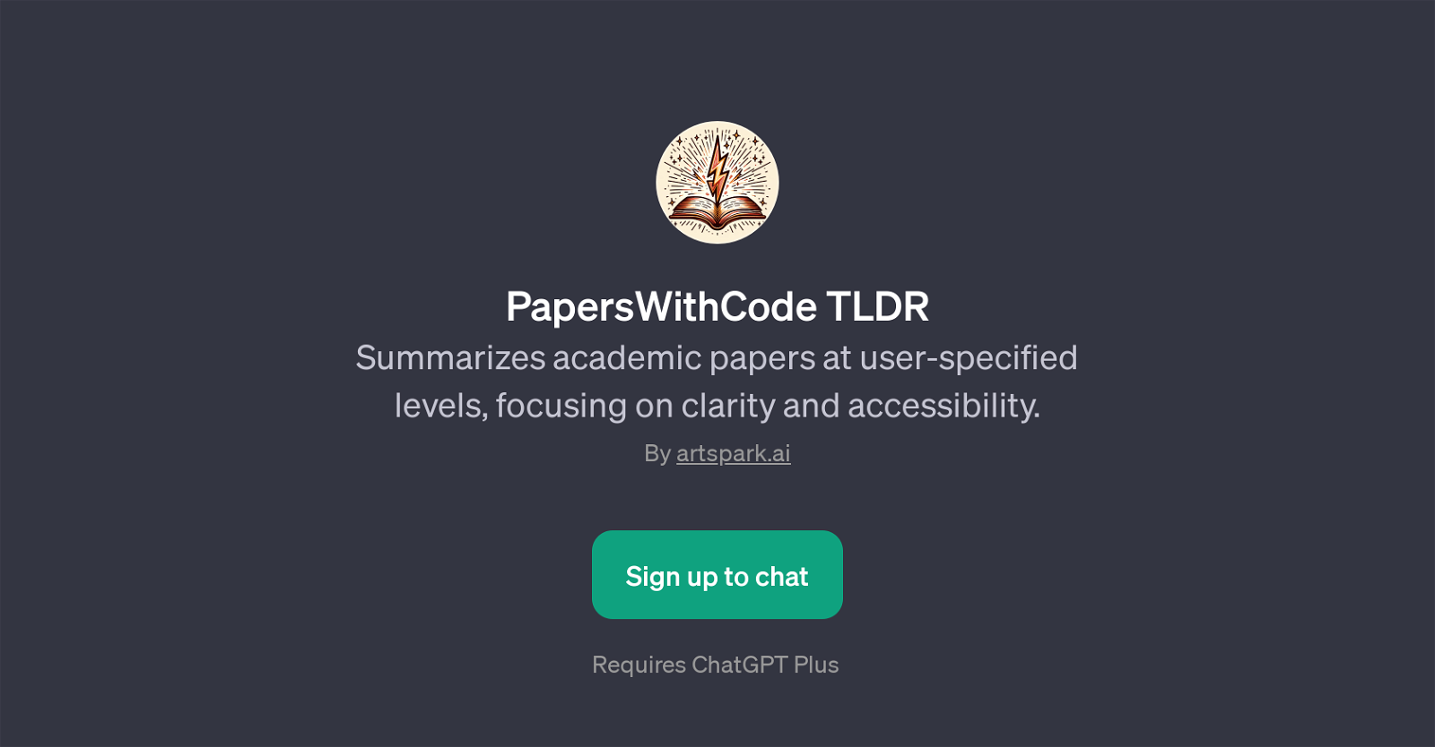 PapersWithCode TLDR website