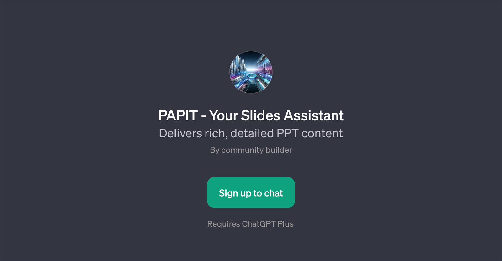 PAPIT - Your Slides Assistant website