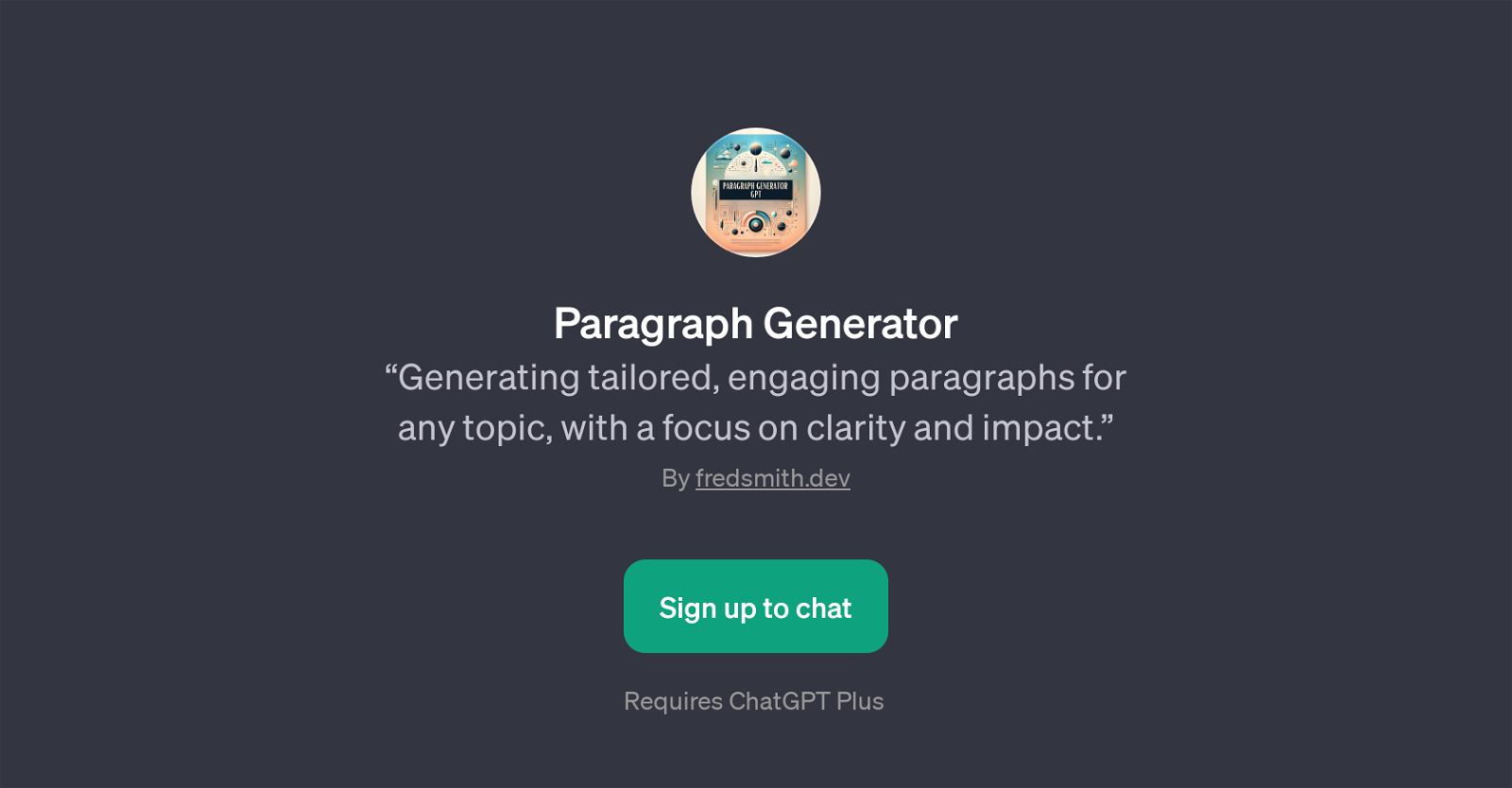 Paragraph Generator website