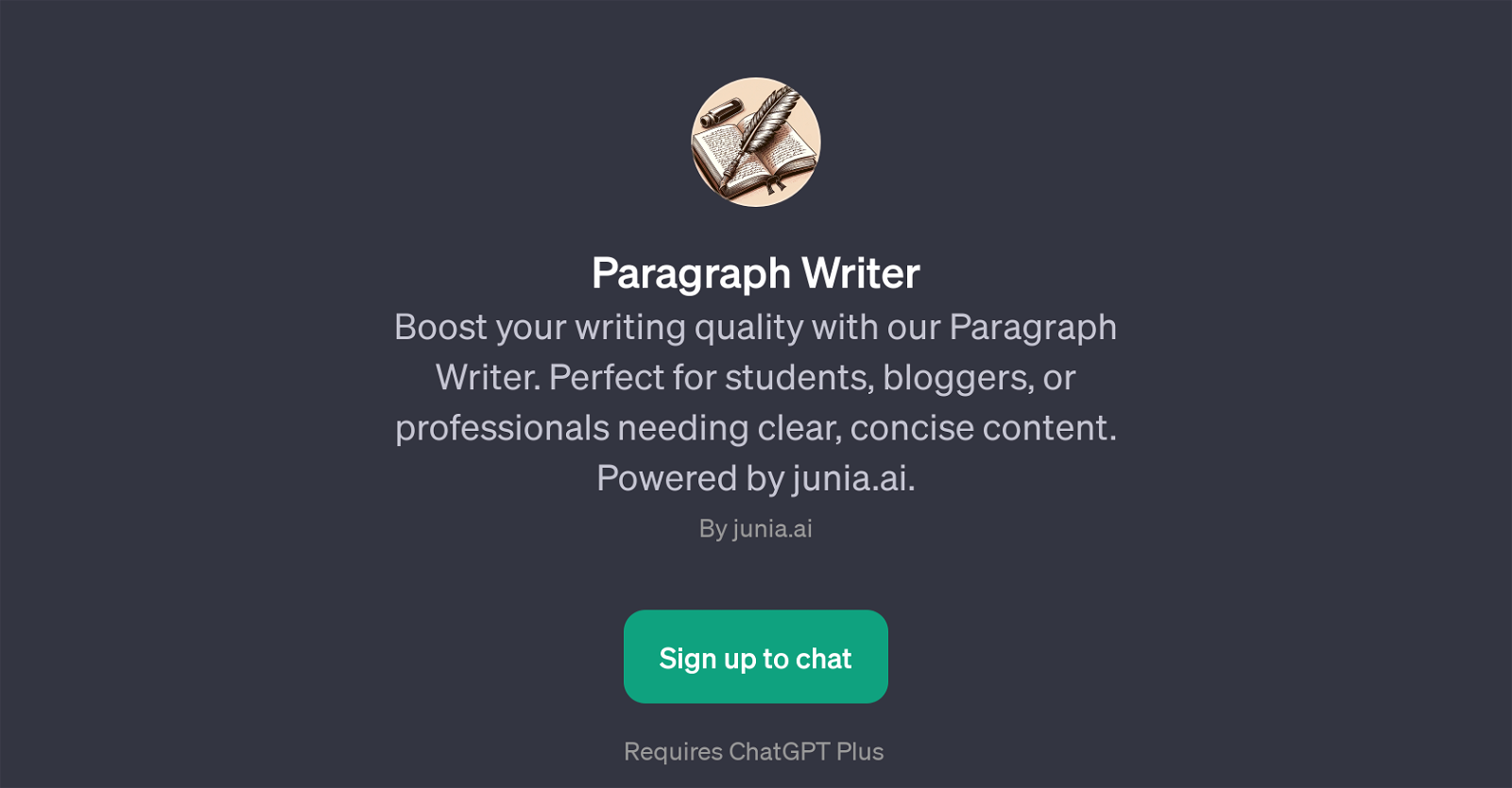 Paragraph Writer GPT website