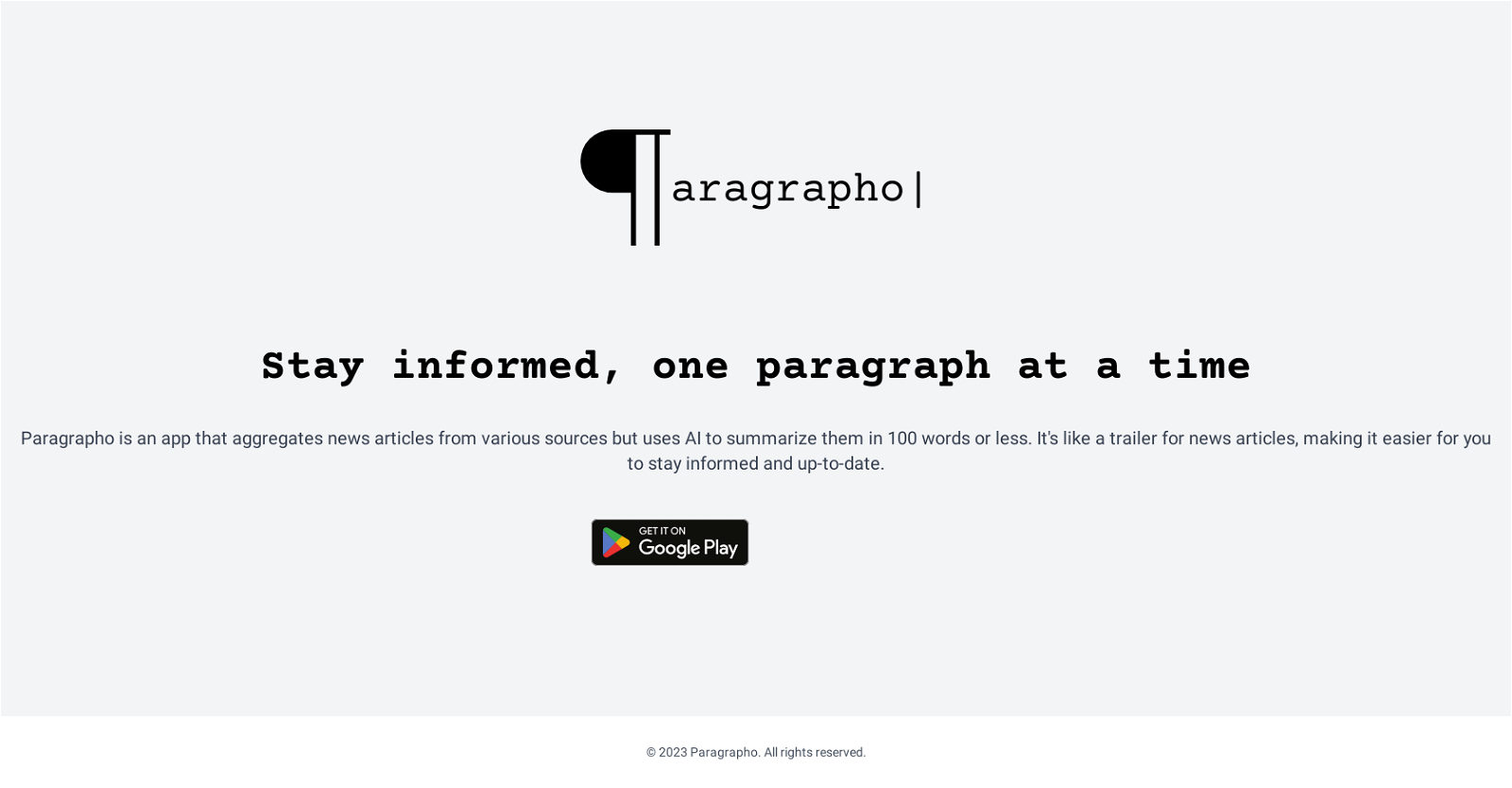 Paragrapho website