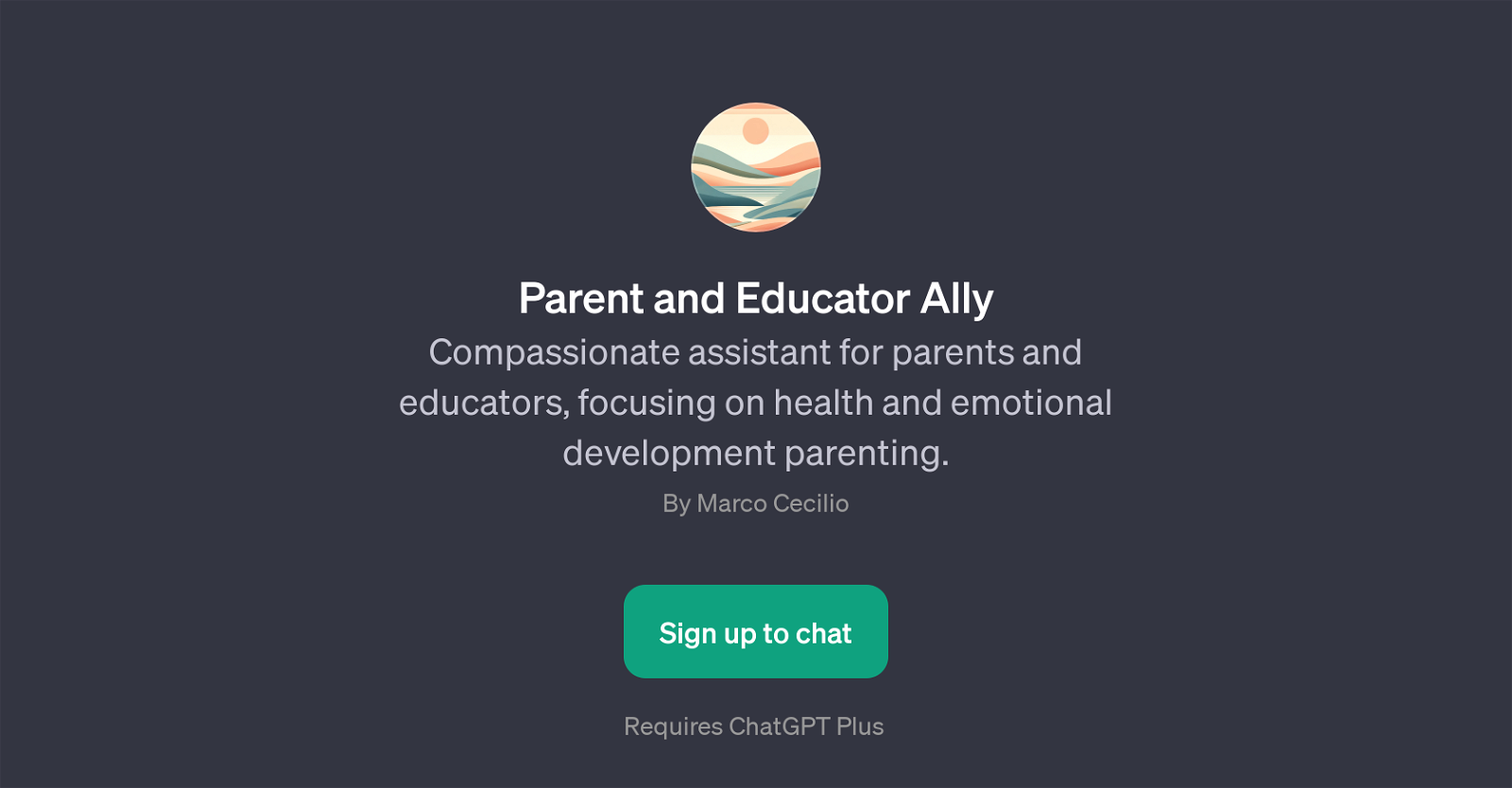 Parent and Educator Ally website