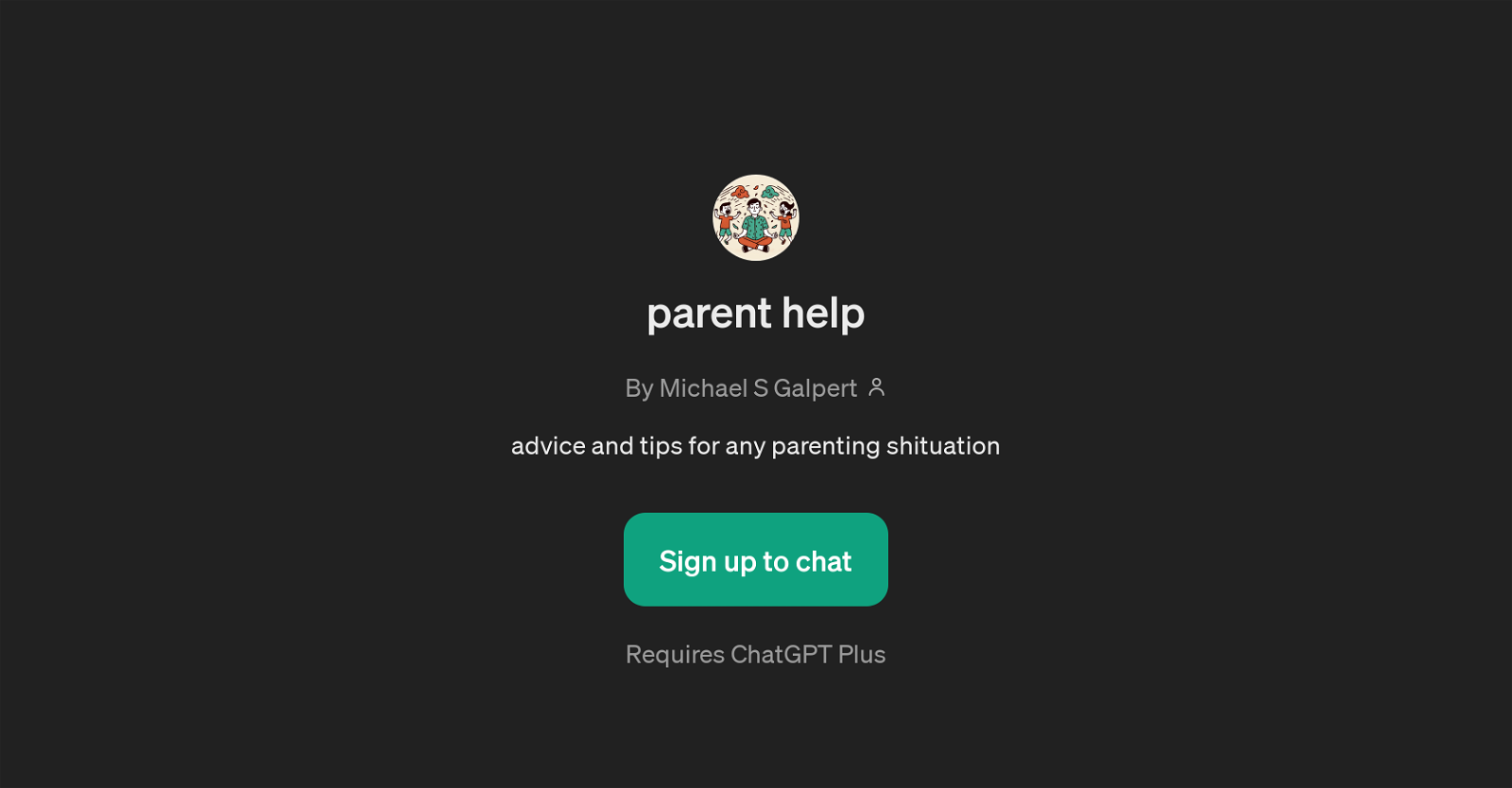 Parent Help GPT website