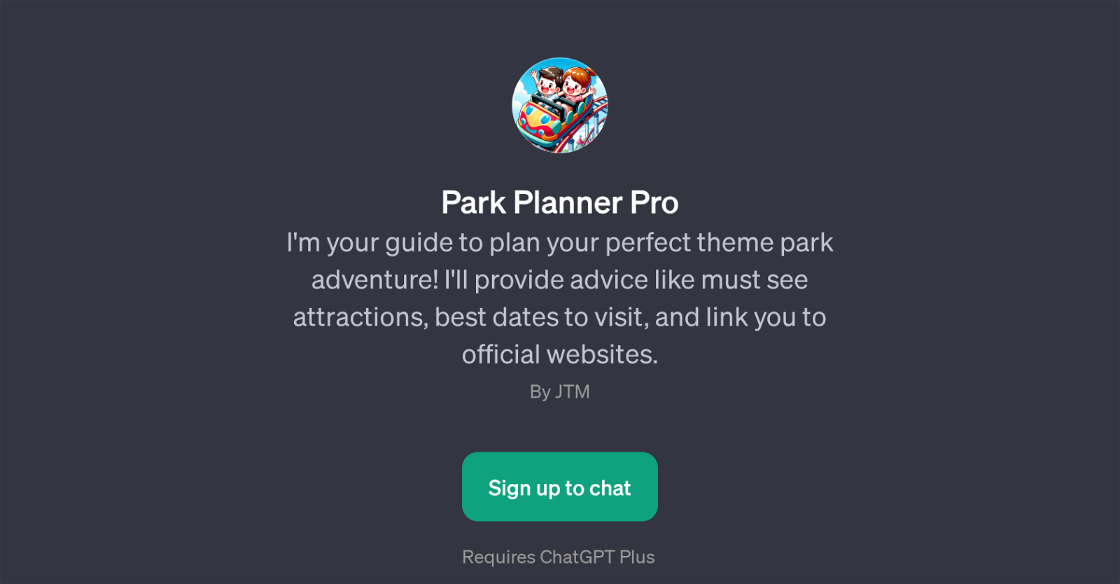 Park Planner Pro website