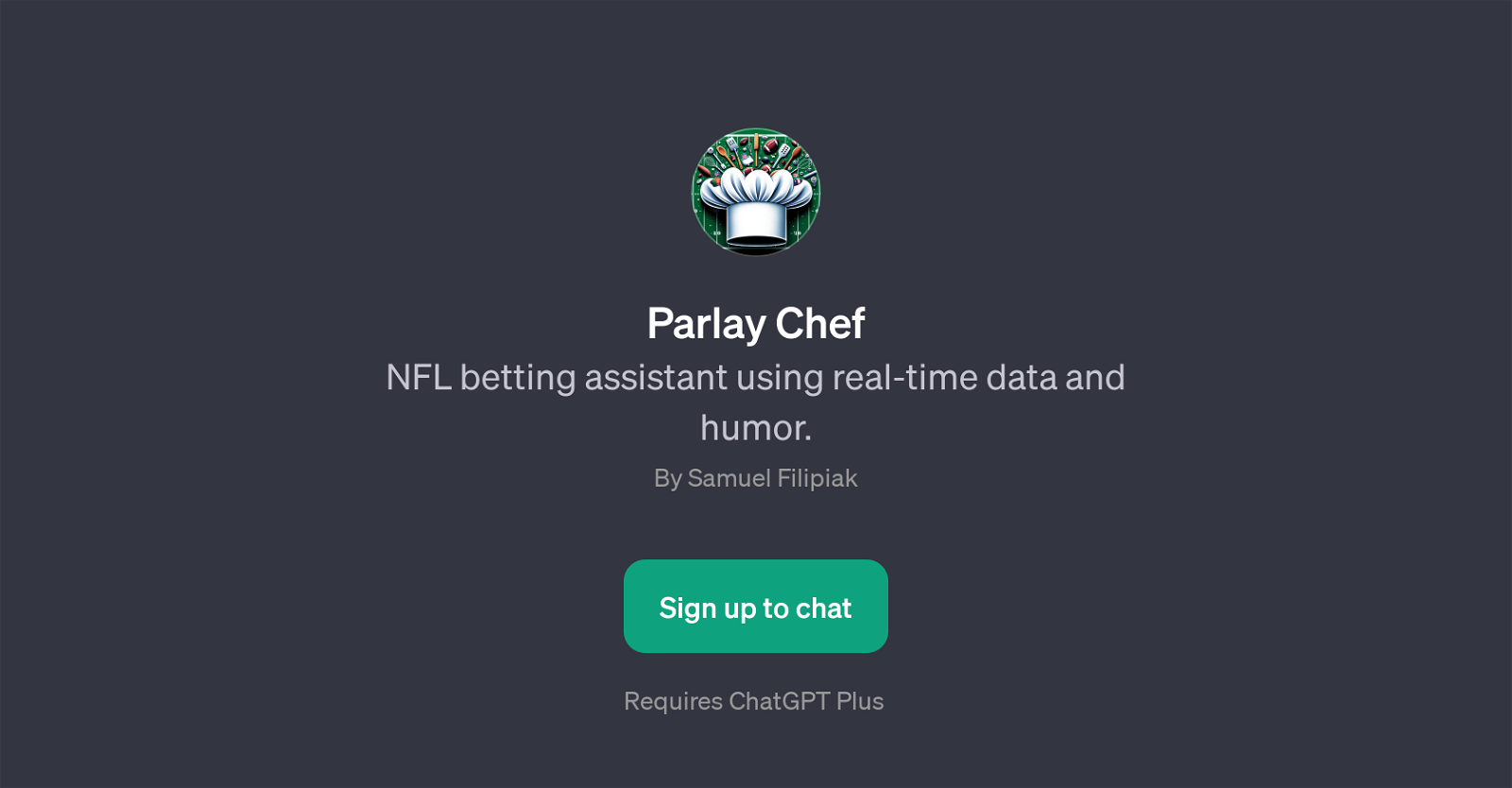 Parlay Chef website