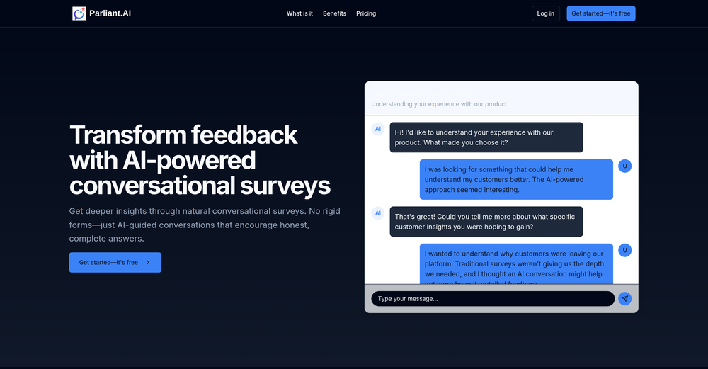 Parliant.AI website