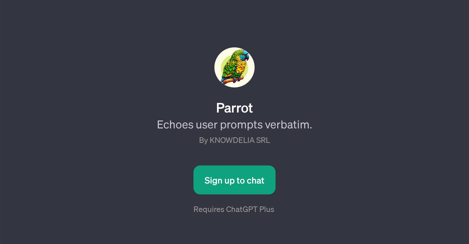 Parrot website