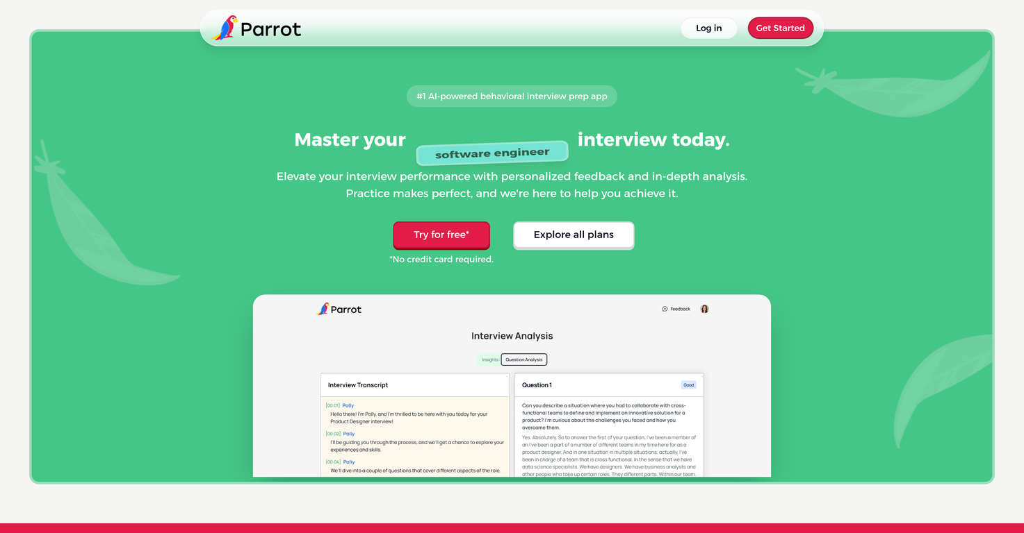 ParrotPrep website