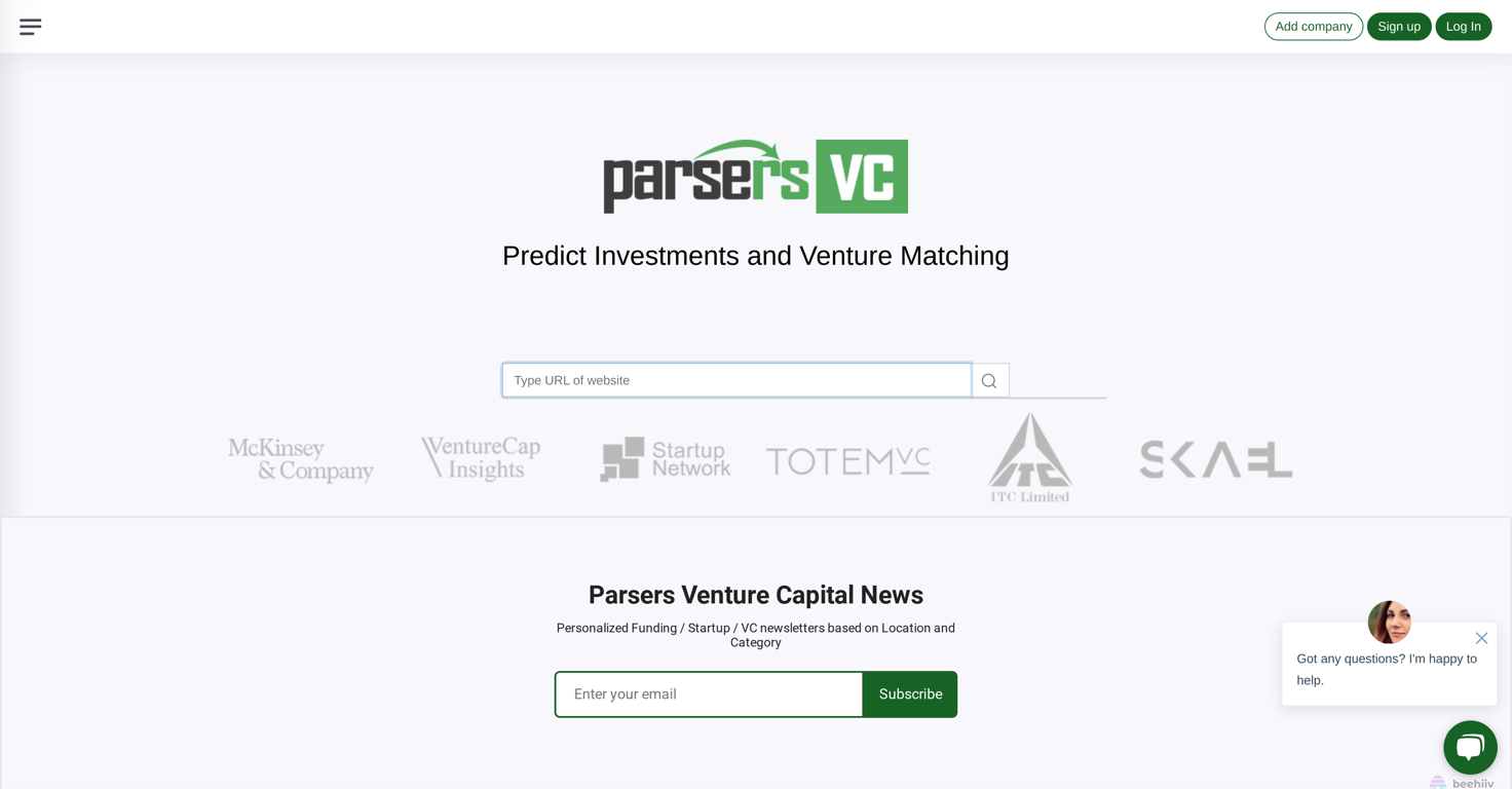 Parsers VC website