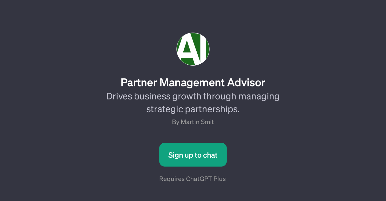 Partner Management Advisor website