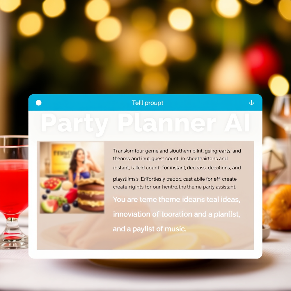 Party Planner website