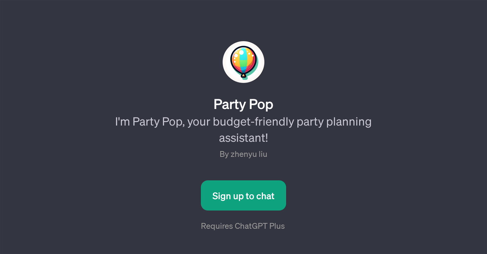 Party Pop website