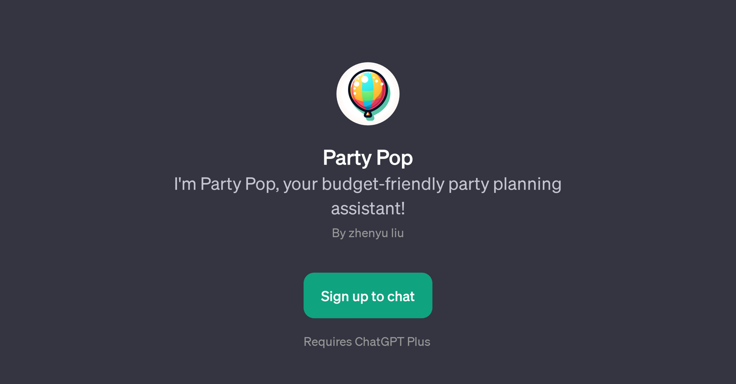 Party Pop website