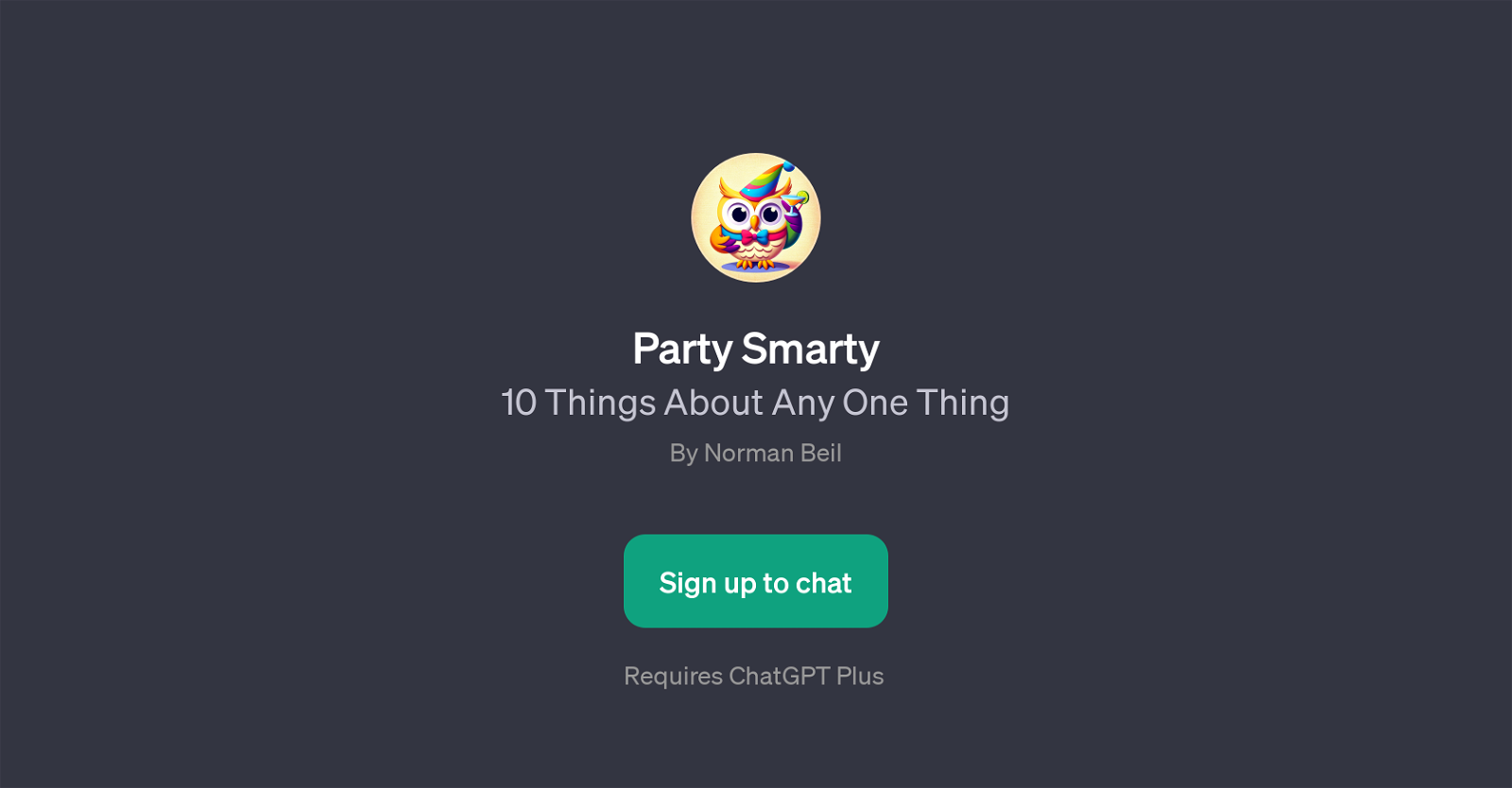 Party Smarty website