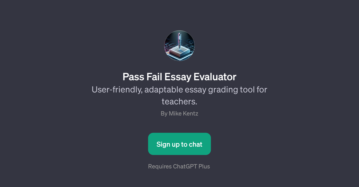 Pass Fail Essay Evaluator website