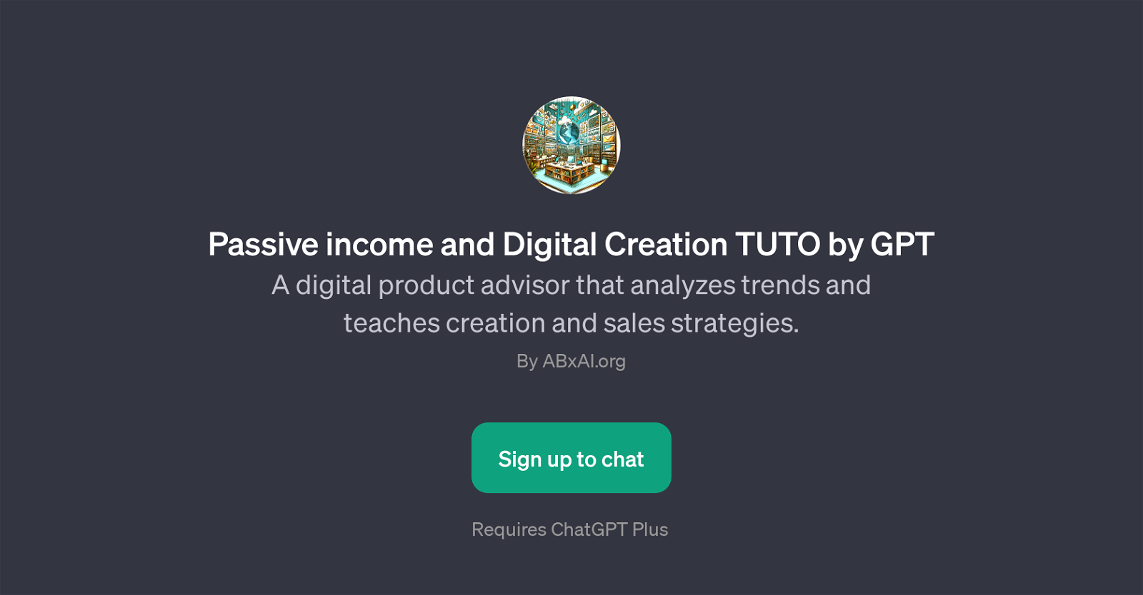 Passive income and Digital Creation TUTO by GPT website