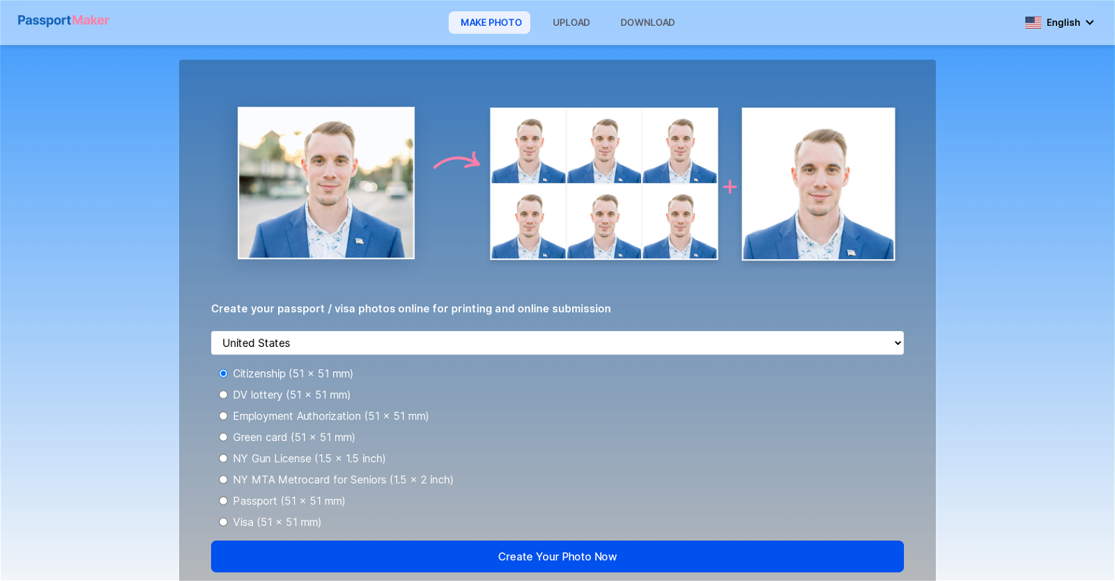PassportMaker website