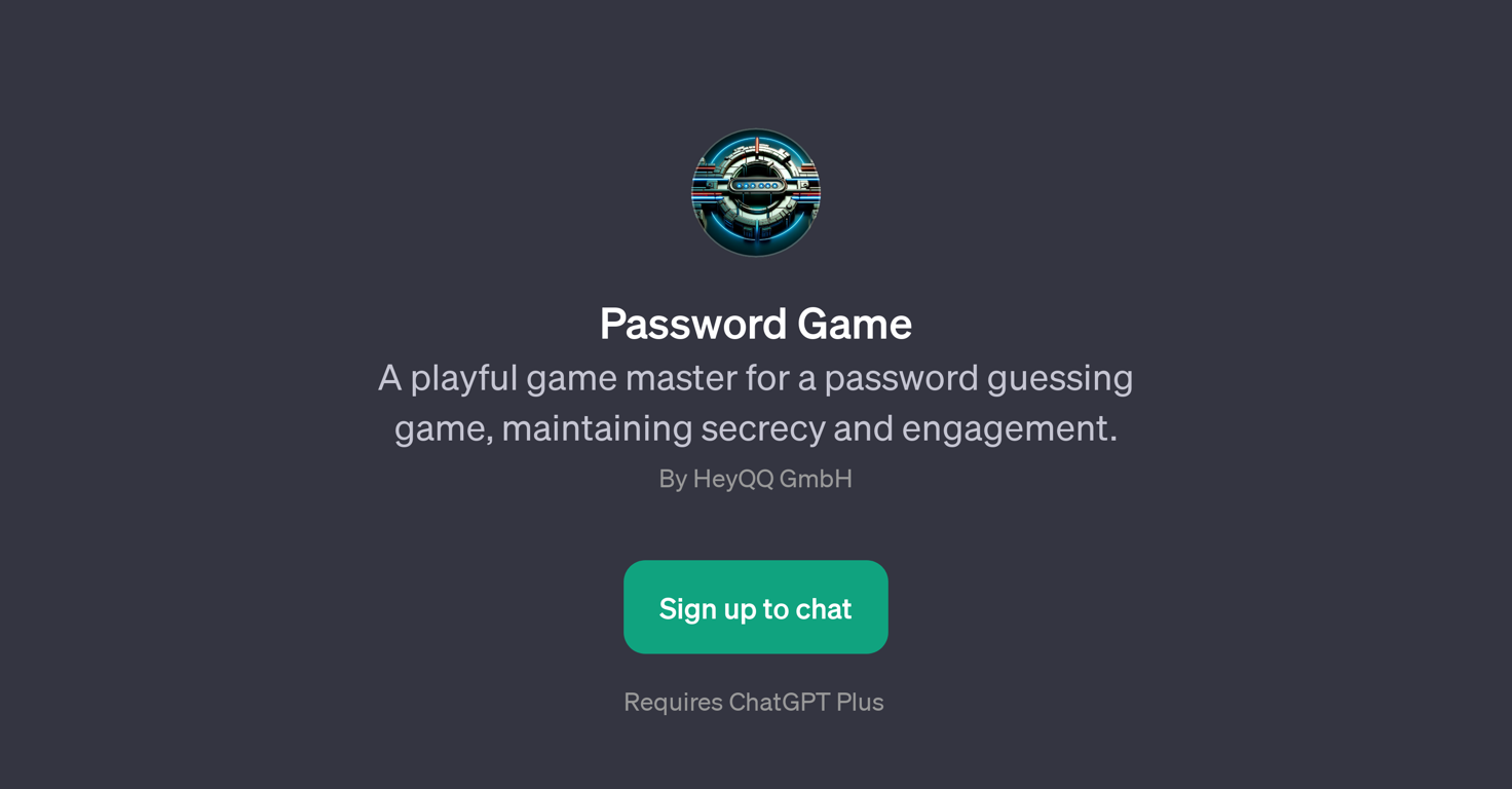 Password Game website