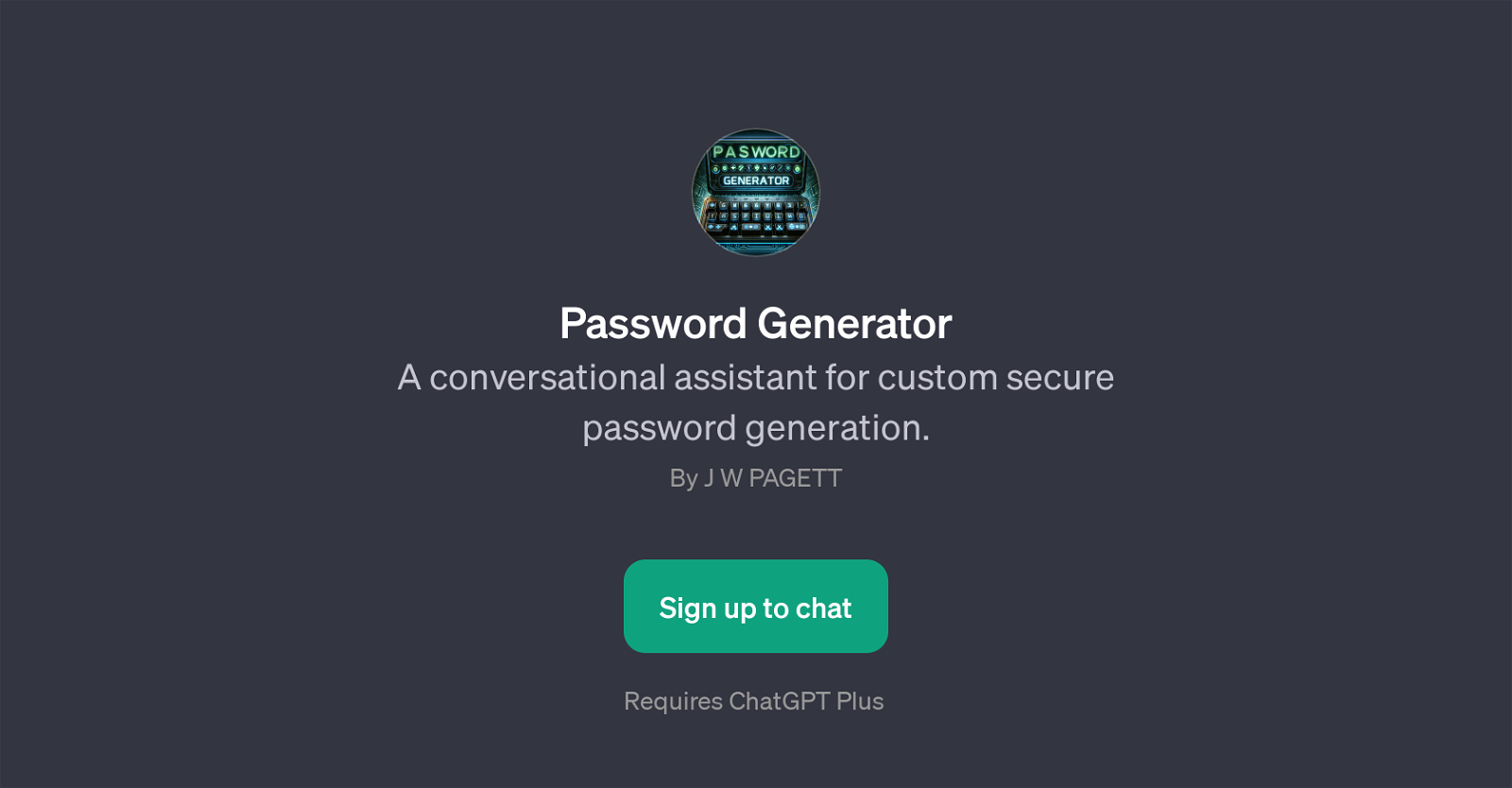 Password Generator website