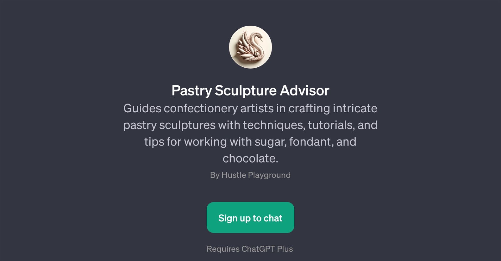 Pastry Sculpture Advisor website