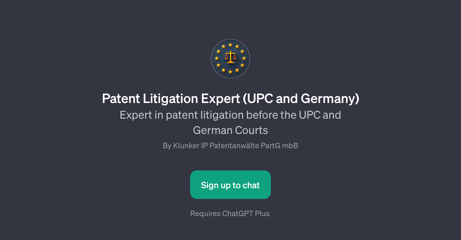 Patent Litigation Expert (UPC and Germany) website