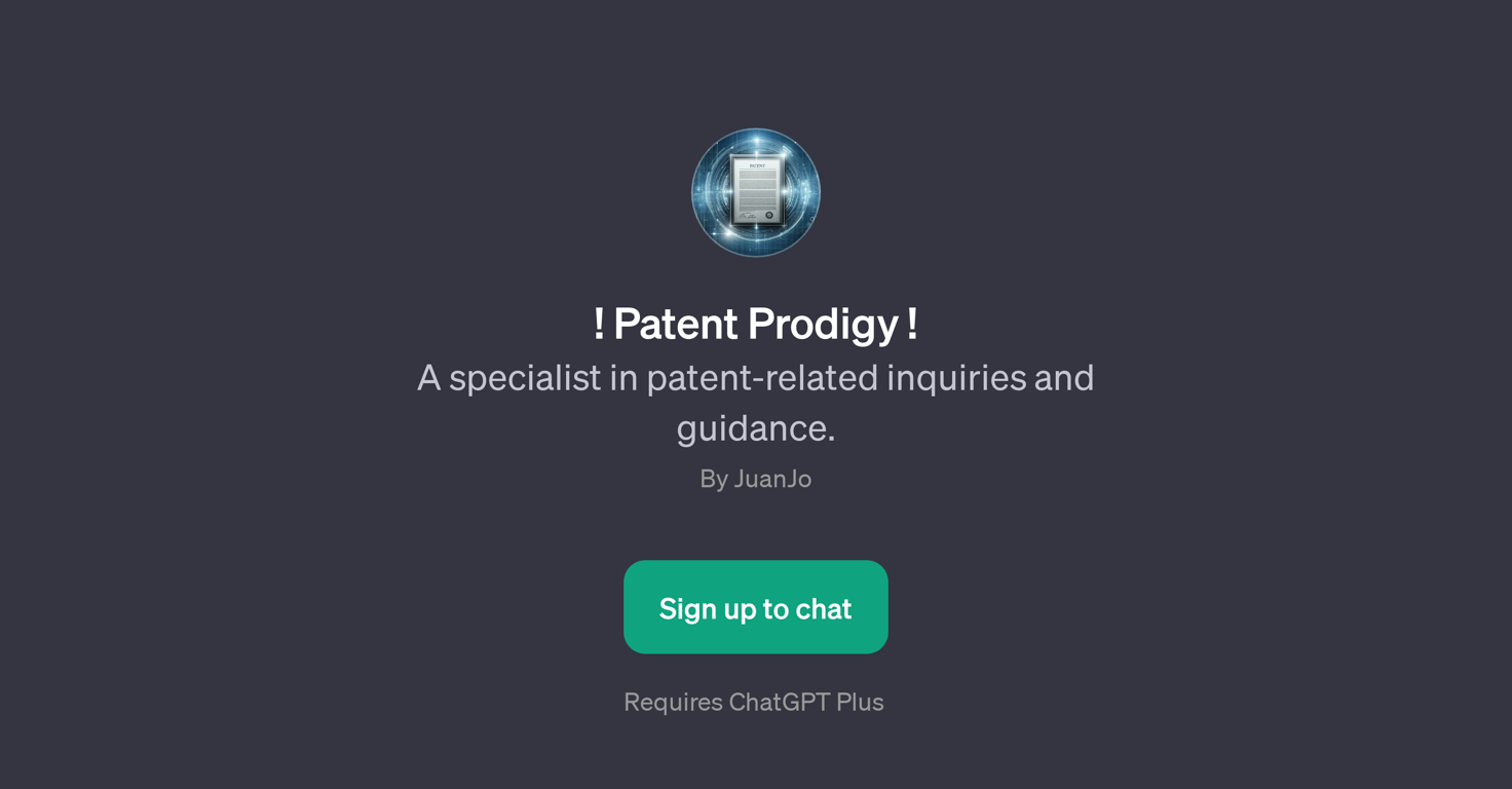Patent Prodigy website