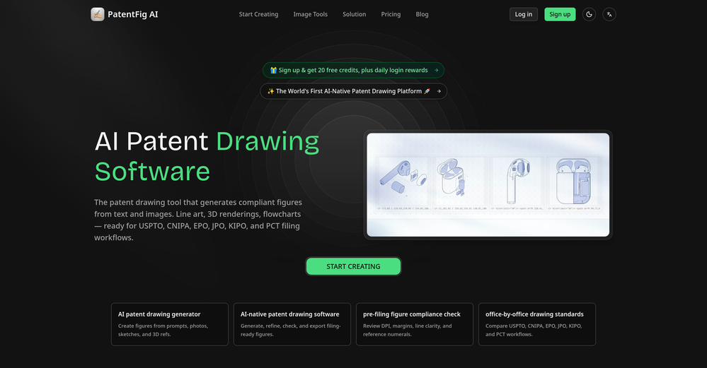 PatentFig AI website