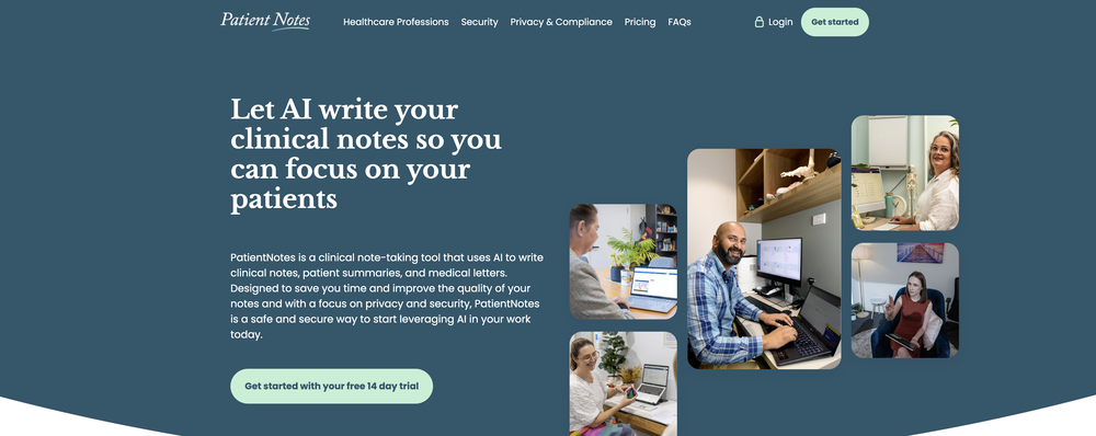 PatientNotes website