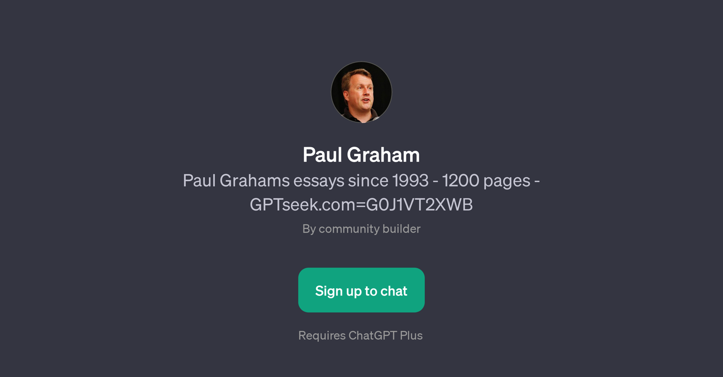 Paul Graham GPT website