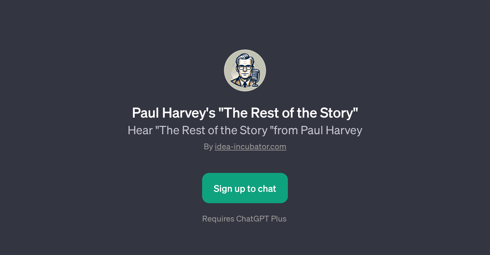 Paul Harvey's 'The Rest of the Story' website