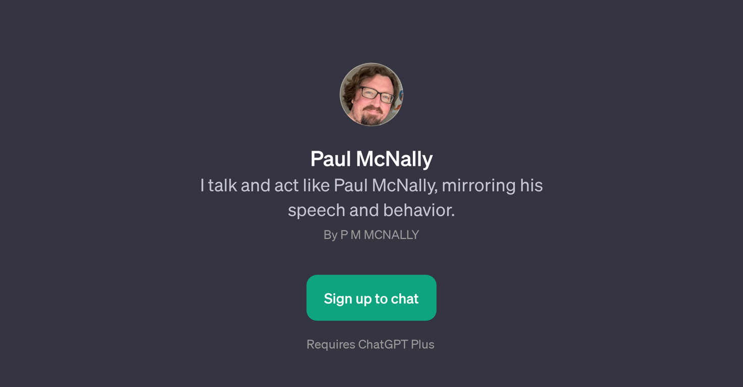 Paul McNally GPT website