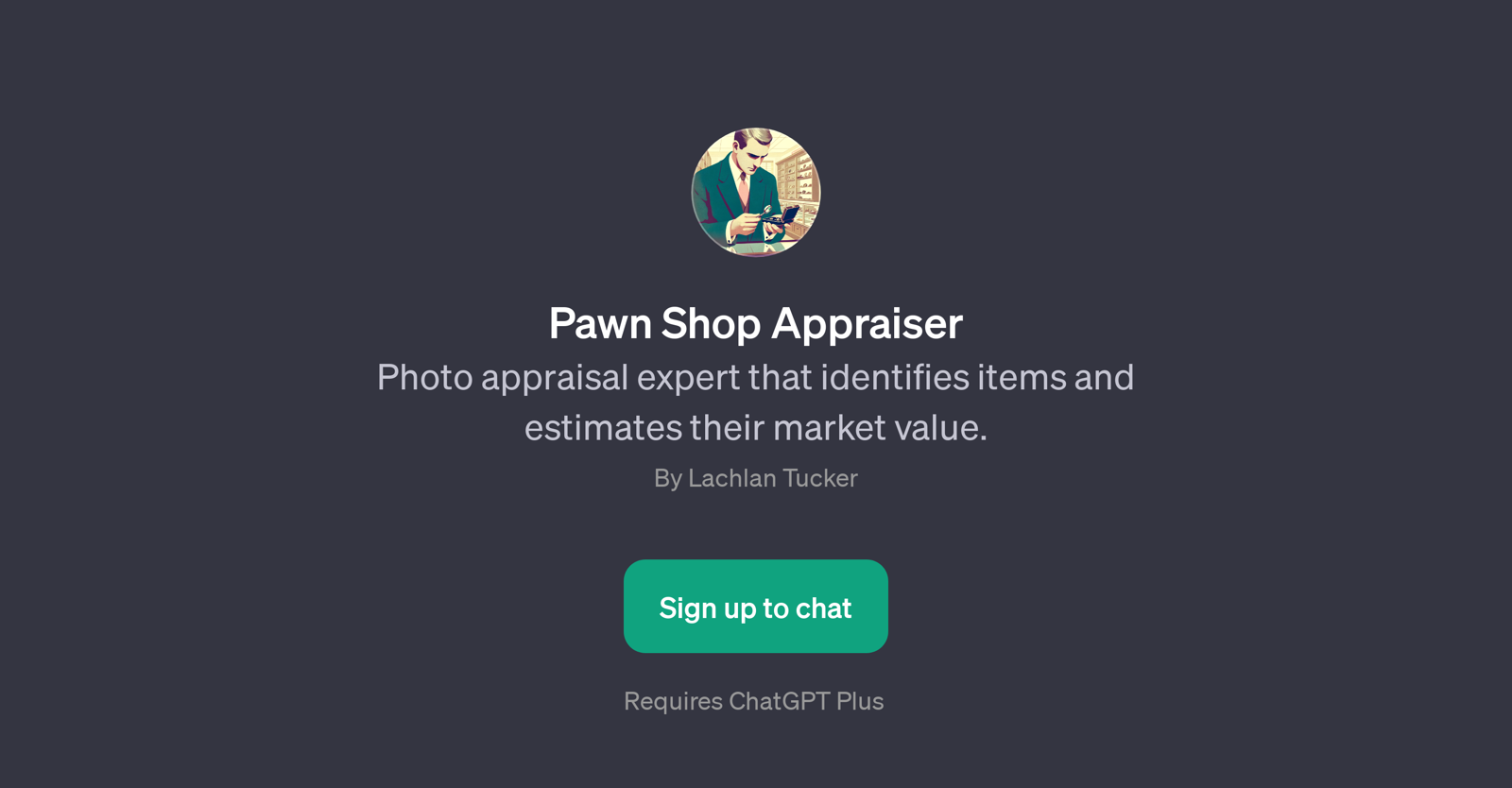 Pawn Shop Appraiser website
