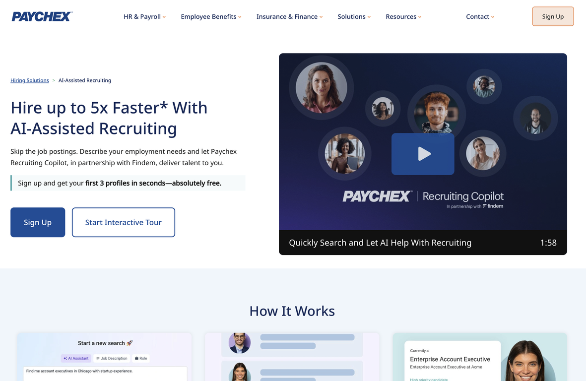 Paychex AI-Assisted Recruiting - AI Tool For Candidate screening