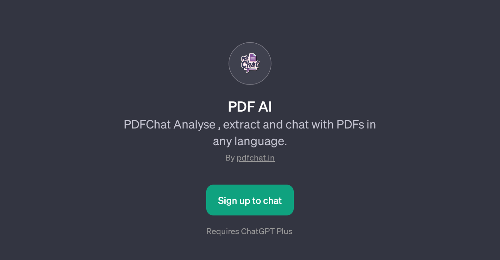 PDF AI website