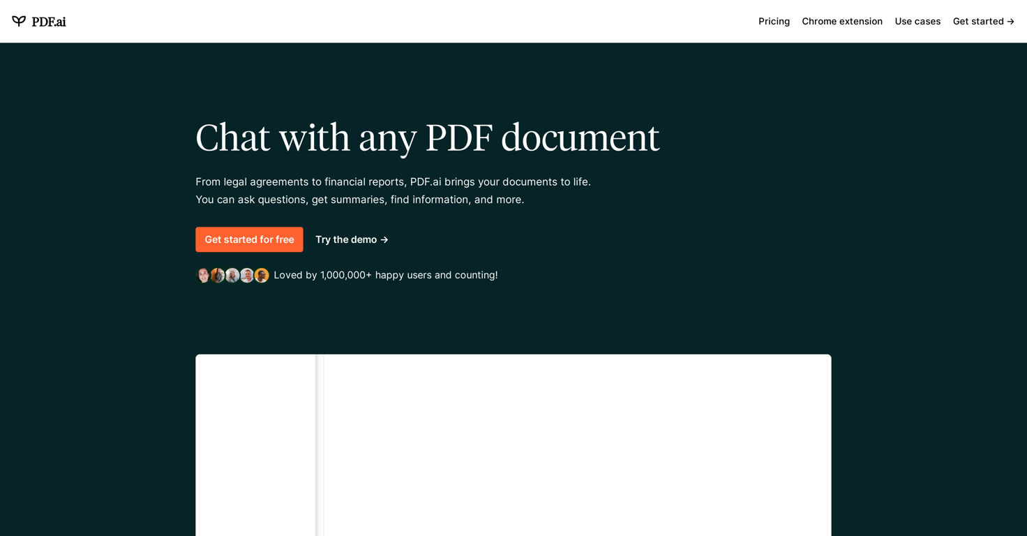 PDF.AI website