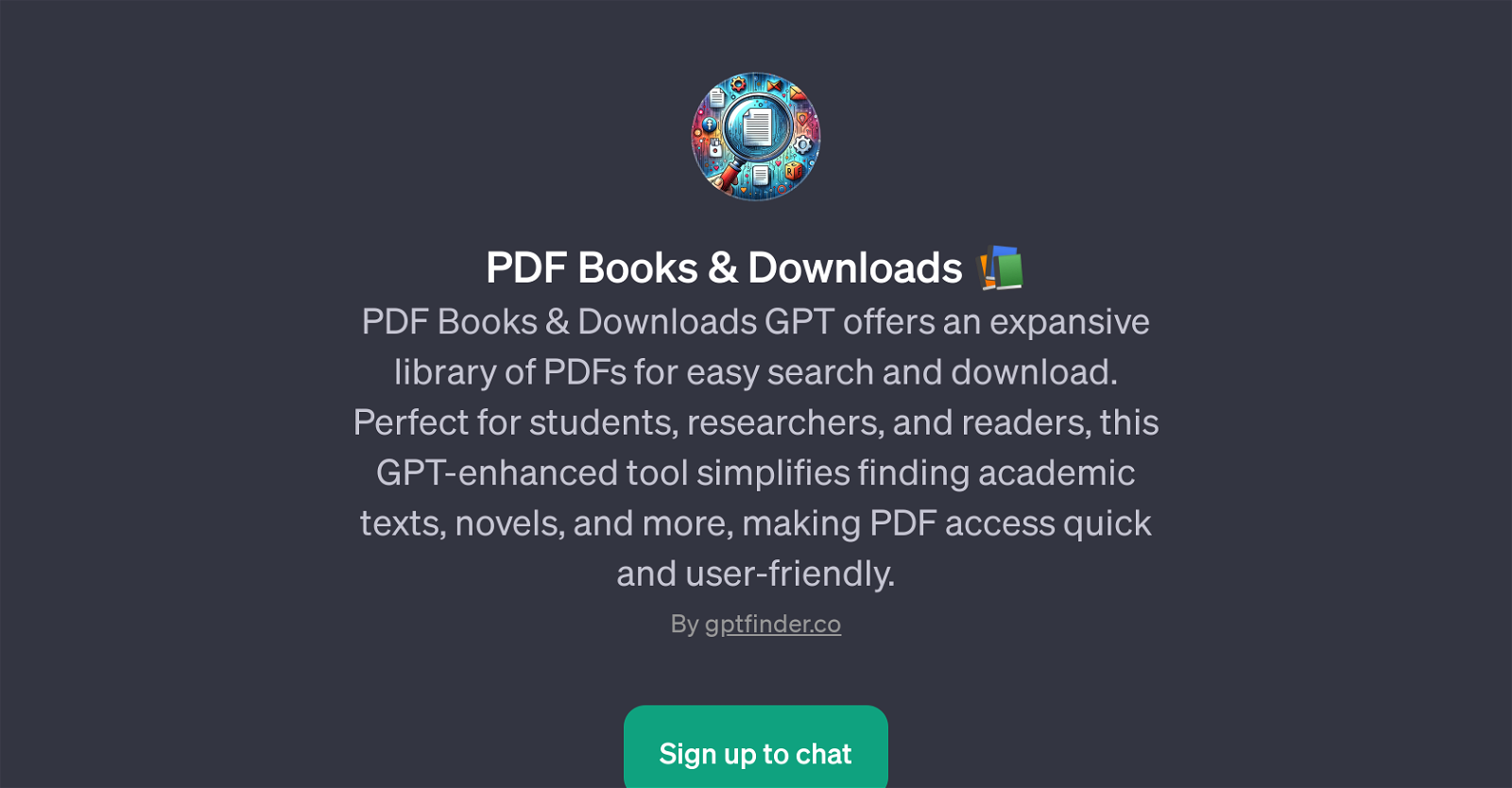 PDF Books & Downloads GPT website