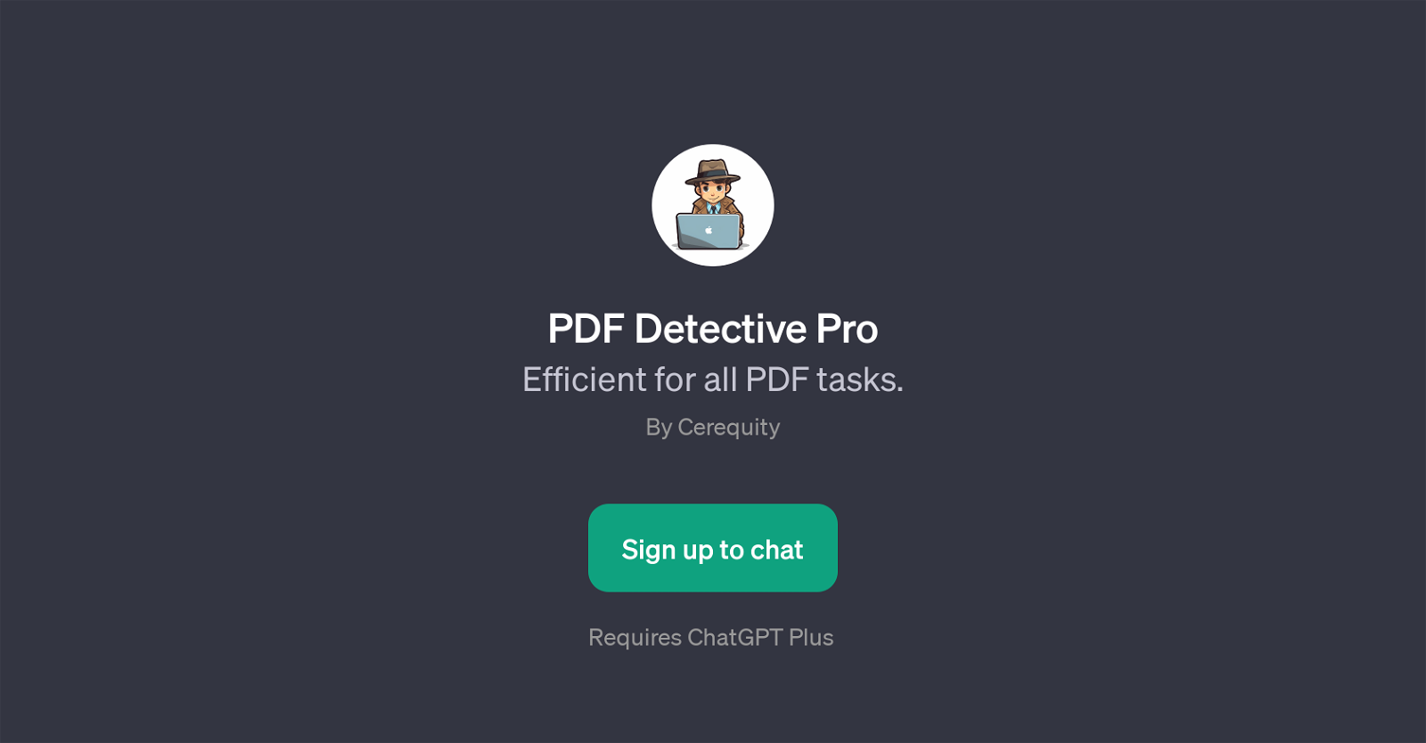 PDF Detective Pro website