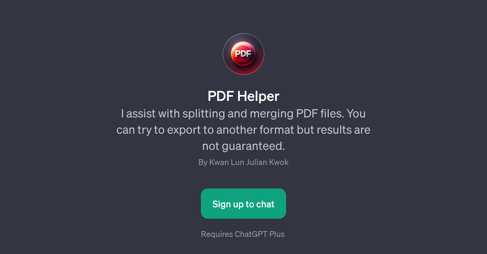PDF Helper website
