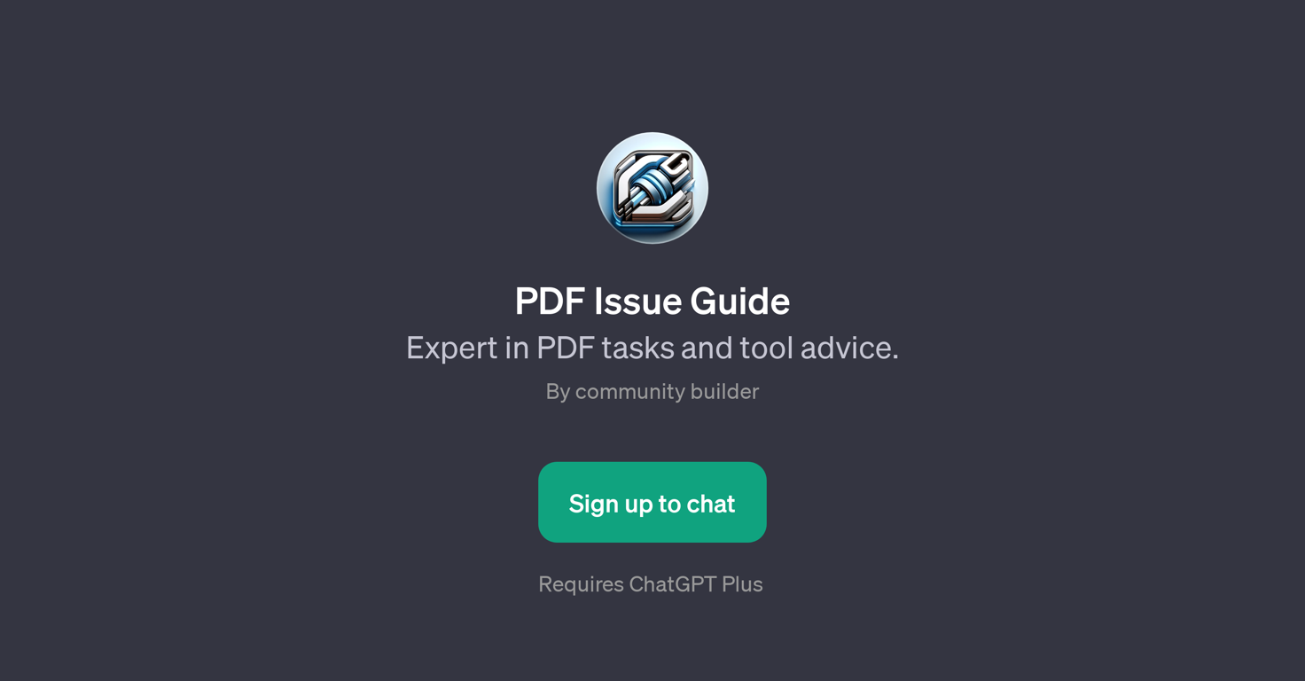 PDF Issue Guide website